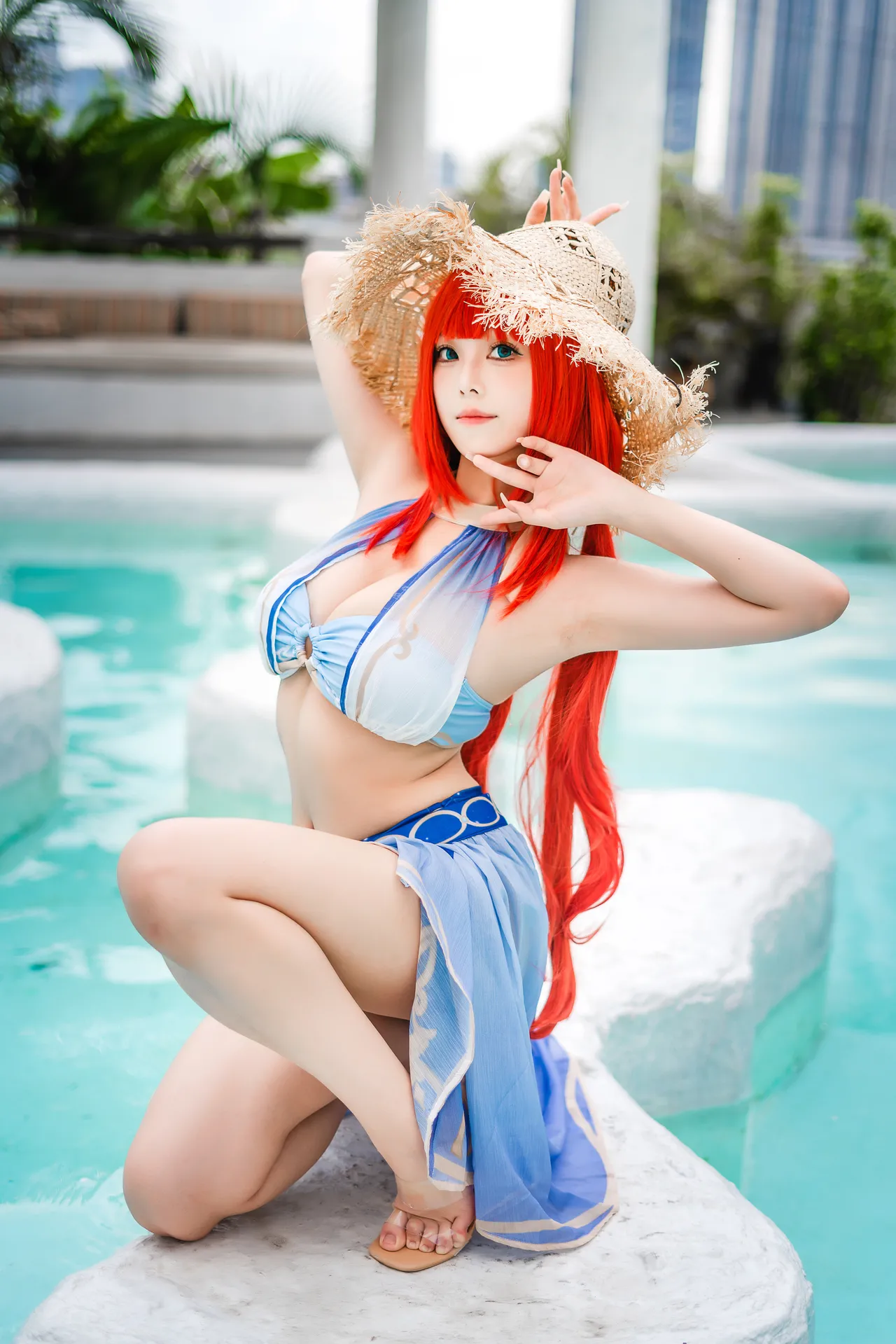 蜜汁猫裘 - Nilou Swimsuit-erohere4.webp